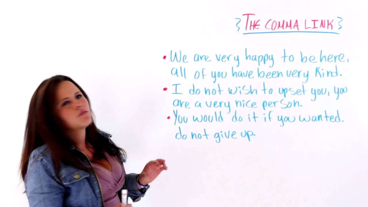 ESL Lesson: The Comma Link