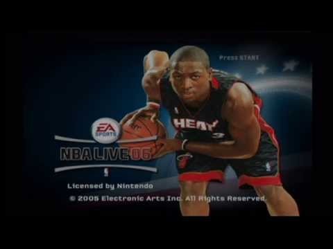 NBA Live 06 Title Screen & Intro (GCN)