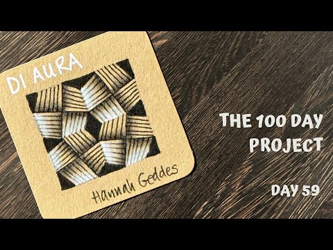 Day 59 of 100 Days of Tangling - Di Aura