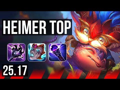 HEIMERDINGER vs SION (TOP) | 7 solo kills, 800+ games | EUW Challenger | 25.17