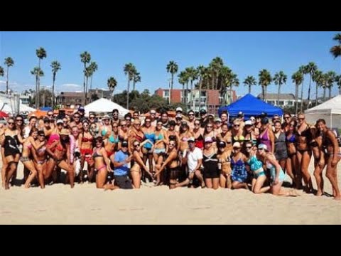 SANTA MONICA - Walking Santa Monica Beach, Los Angeles, Ca USA, 4K