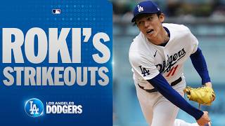 Full at-bats of all 6 of Roki Sasaki's strikeouts against the Rangers | 佐々木朗希ハイライト