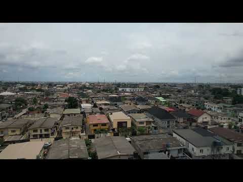 Oshodi lagos nigeria real estate with dji drone