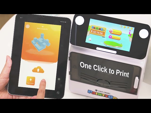 Vídeo relacionado con SainSmart Impresora 3D PrintyGo Mini para niños, 600 mm/s, autonivelación, Ideal para Principiantes, diseño Seguro para niños, Control por Wi-Fi/App, preensamblada para Aprendizaje Stem