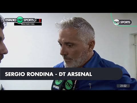 Sergio Rondina DT Arsenal: "Me gustó el arranque del partido, después nos caímos"