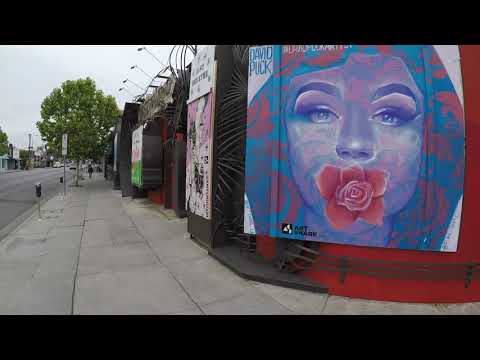 Walking Tour Melrose Ave. California June 20, 2020 [4K] (ambient street sound)
