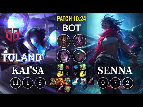 SB TolanD Kai'Sa vs Senna Bot - KR Patch 10.24