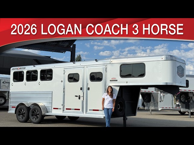 Preview image of 2026 Logan Coach Bullseye 3 Horse Gooseneck With Separate Front Tack youtube video