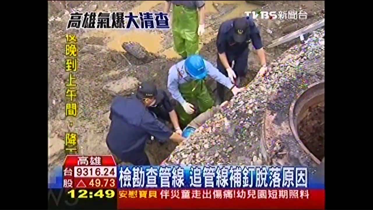 高雄氣爆/檢勘查管線 追管線補釘脫落原因