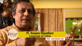 Pandit Swapan Chaudhuri defines strokes and bols of Tabla as a Language