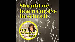 Should we learn cursive handwriting in school?