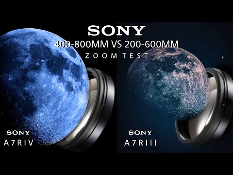 Sony FE 400-800MM with Sony A7RIV VS Sony FE 200-600MM with Sony A7R III Super Moon Zoom Test | sony