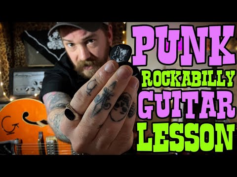 Rockabilly Garage Punk Guitar Lesson - Getalong Gang - X Ray Cat Trio - Easy Chords & Shuffles