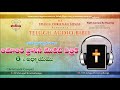 1 Timothy Chapter 6 (1 తిమోతికి) Chapter  || Telugu Audio Bible ||