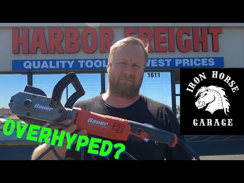Harbor Freight Bauer 9 Amp Surface Conditioning Tool Review! {Drum VS Strip Disc}