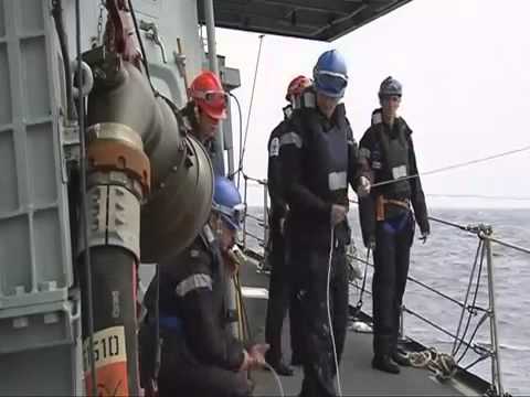 HMS Westminster conducts Replenishment at Sea (2011)