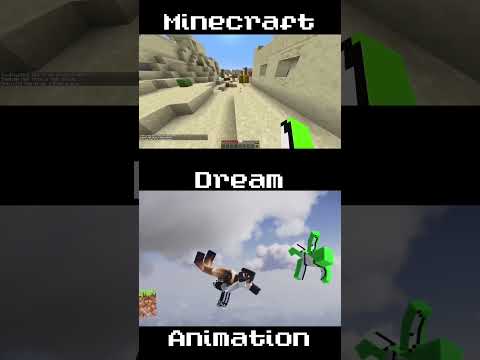 dream Minecraft vs animation