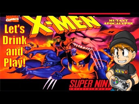 Let's Drink & Play X-men: Mutant Apocalypse on SNES (Complete No Death Playthrough)