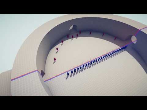 10 NINJA vs 25 SAMURAI (Totally Accurate Battle Simulator - TABS)