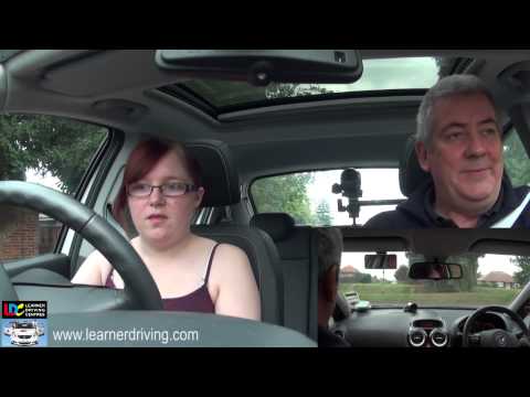 Nikki's 4th driving lesson   5 & 6 Emergency stop Hazard drill & Junctions