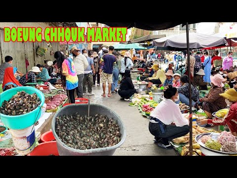 BOEUNG CHHOUK Market In Battambang Province Cambodia traditional market Countryside market