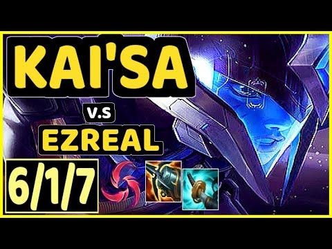HENA (KAI'SA) vs EZREAL - 6/1/7 KDA BOTTOM ADC CHALLENGER GAMEPLAY - KR