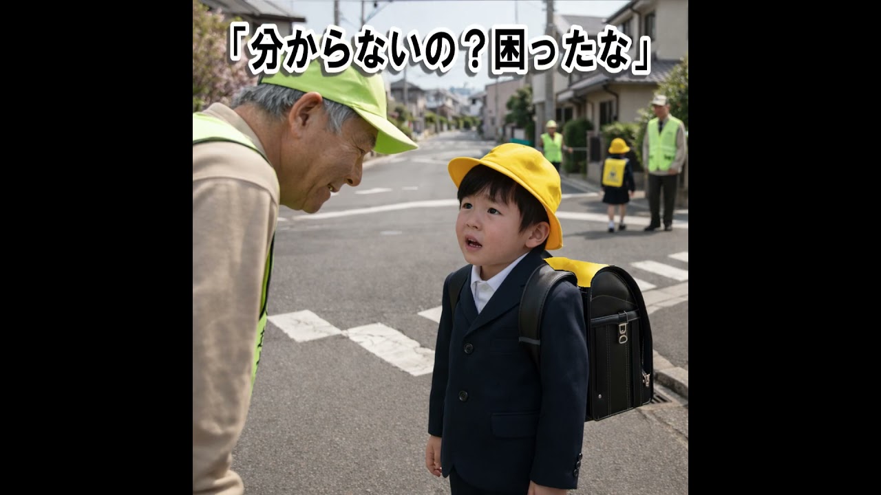 ピカピカの1年生　一人で学校に行けます。でも帰れません。