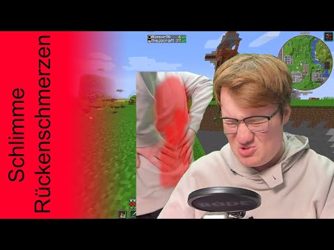 Josef bekommt schlimme Rückenschmerzen im Livestream