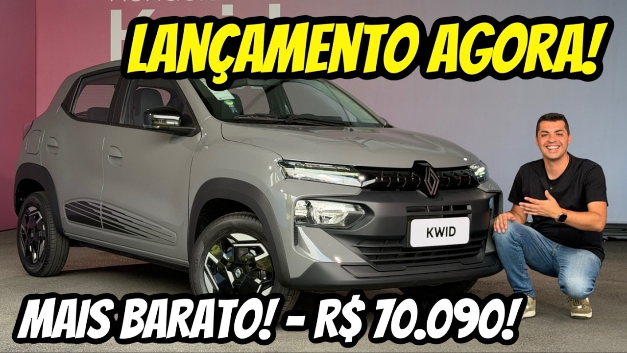 NOVO RENAULT KWID 2027 - R$ 70.090! MAIS BARATO E MAIS EQUIPADO!