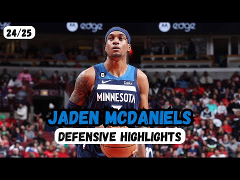 Jaden McDaniels – 24/25 Defensiv-Highlights