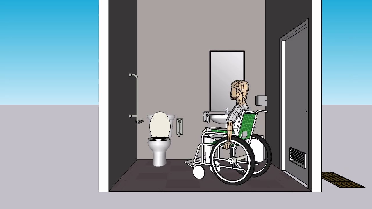 3D Model of Accessible Toilet