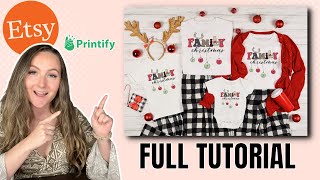 Matching Family Shirts FULL TUTORIAL (Printify + Etsy)