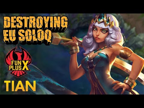 Destroying EU SoloQ: FunPlus Tian - Qiyana Jungle - KDA 21/4/7