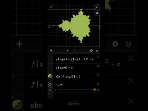mandelbrot set #mendelbrot #desmos#graphingcalculator #desmosanimation#maths#mathanimation#geometry