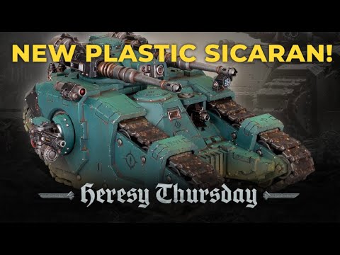 New PLASTIC SICARAN tank - Horus Heresy reveals
