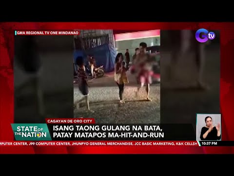Isang taong gulang na bata, patay matapos ma-hit-and-run SONA