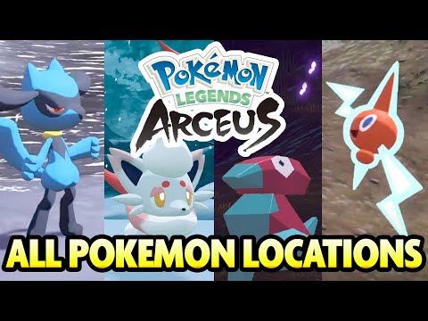 EVERY POKEMON LOCATION in POKEMON LEGENDS ARCEUS! (All Rare Pokemon)