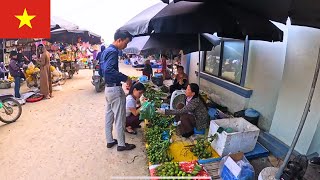Traditional Vietnamese Market 4K | A Morning at Ha Bang Market Part 5 