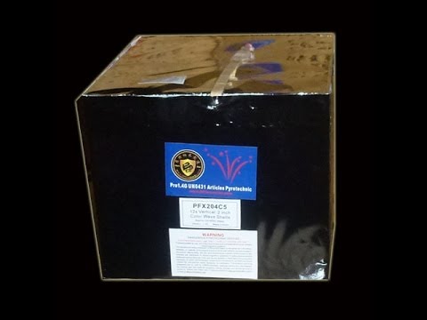 12s Vertical  2 inch Color Wave Shells  -Dun Pai Fireworks- Pro 1.4G Products