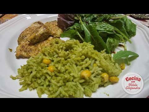 Como hacer ARROZ POBLANO - ARROZ VERDE CON CHILE POBLANO, fácil de hacer y delicioso!!!