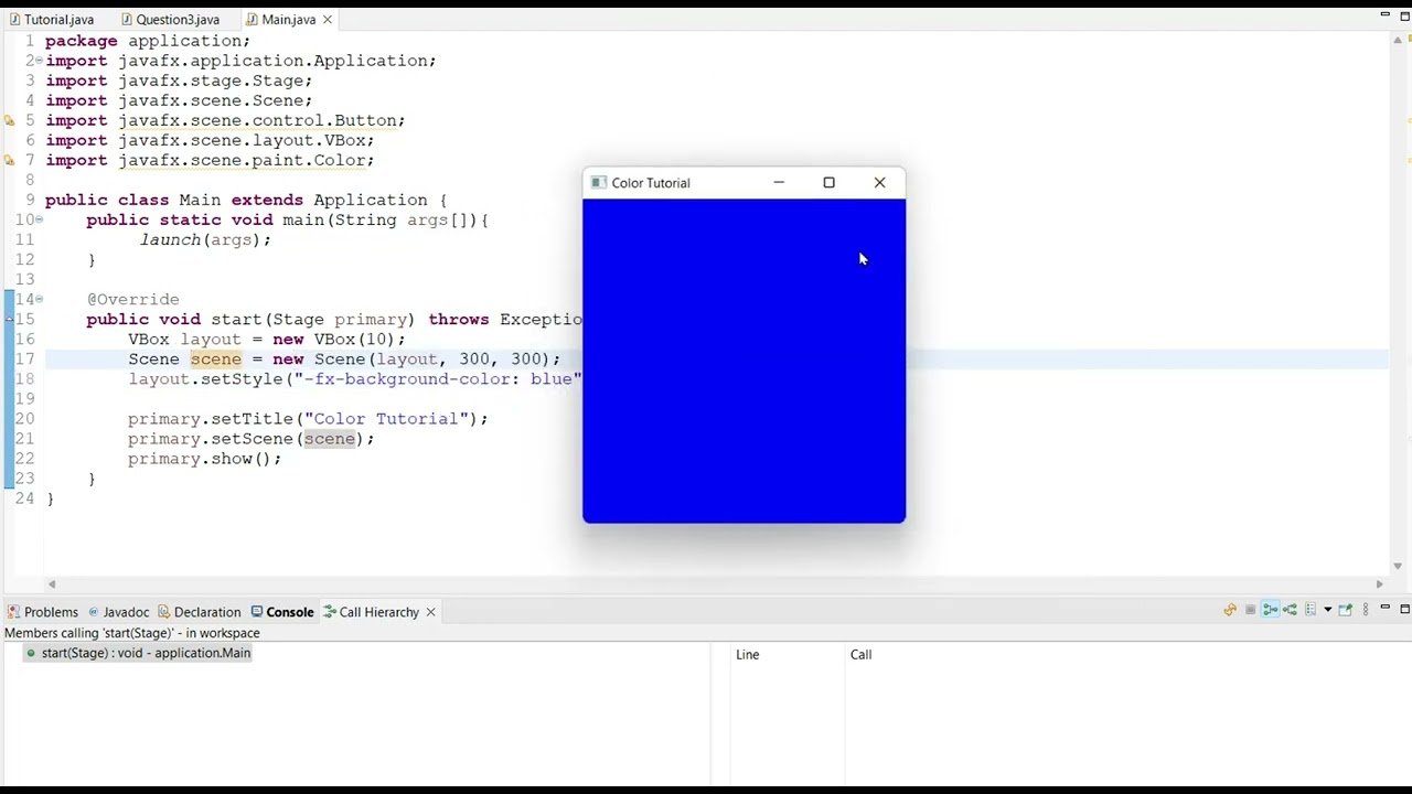 How to change JavaFX Background Color (Scene & Layout)