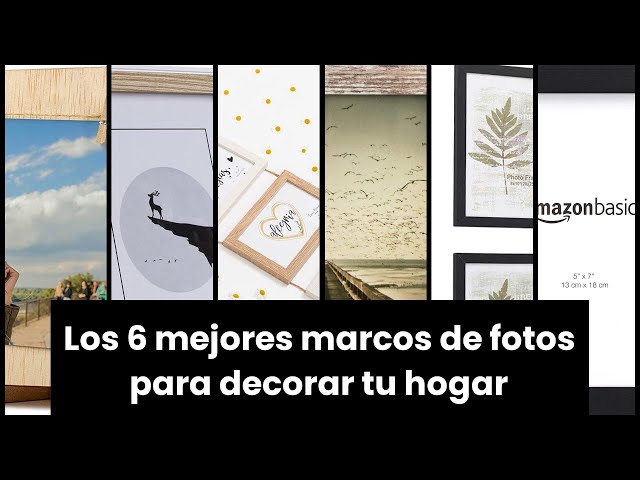 Vídeo relacionado con SONGMICS - Marco de fotos para imagen (10 x 15 cm, para 12 fotos, protección de cristal transparente, para montar, color negro RPF22BK