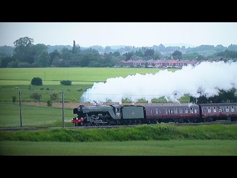 60103 'Flying Scotsman' Climbs Gamston Curve - The White Rose - 2016