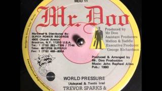 TREVOR SPARKS & TONTO IRIE /WORLD PRESSURE Mr.Doo-1990-reggae-Dancehall - 12inch vinyl record sound