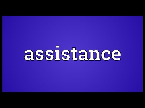 Assistance Meaning