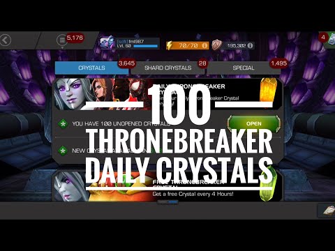 100 Thronebreaker crystal opening. 100 days of hording. will this help?