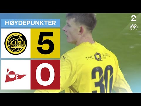 Bodø/Glimt 5 - 0 Fredrikstad - Høydepunkter