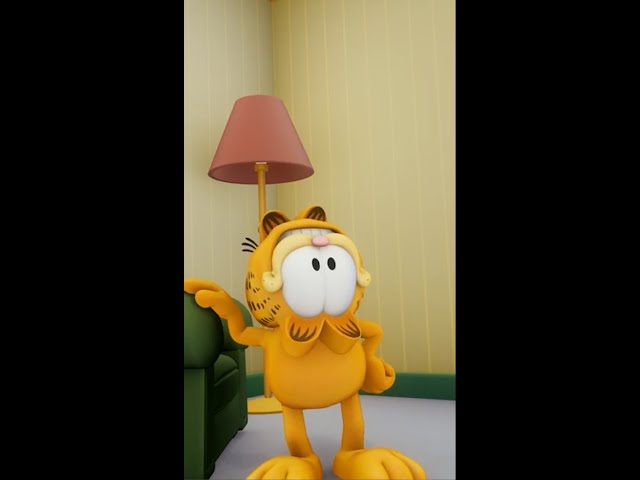 Vídeo relacionado con Garfield Pijamas Mujer | Camiseta Recortada para Mujeres Adultas con Pantalones Cortos pjs | Gato de Dibujos Animados Azul Pastel por Todas Partes Print Movie Merchandise