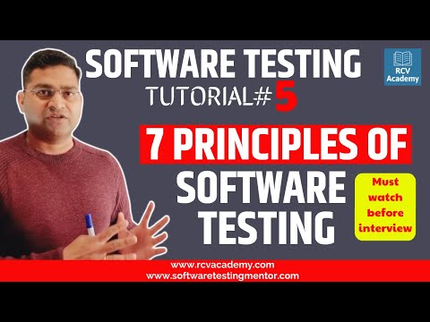 Software Testing Tutorial #5 - Seven Principles of Software Testing