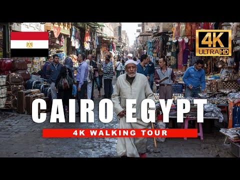 🇪🇬 Cairo Egypt City Walking Tour | Al Mousky - Darb AL Geneina